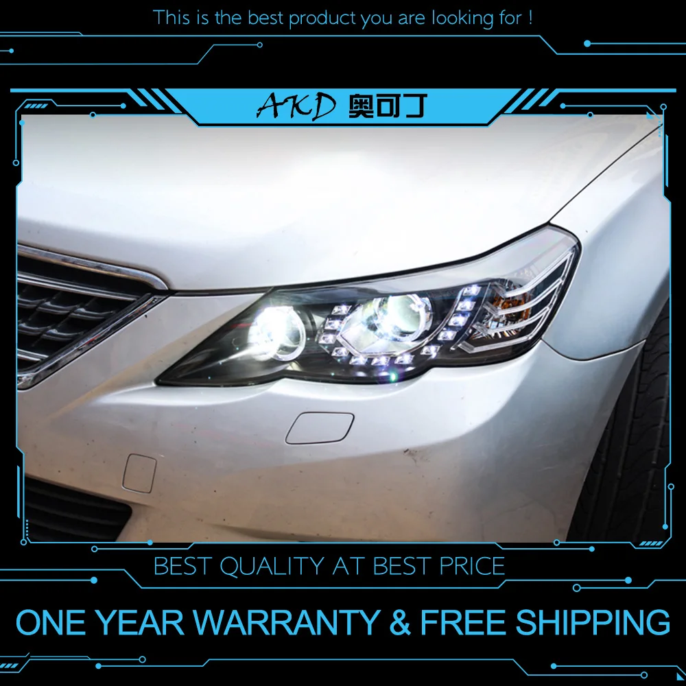 AKD тюнинг автомобильных фар для Toyota Mark X REIZ 2010 2012 светодиодные фары DRL ходовые огни