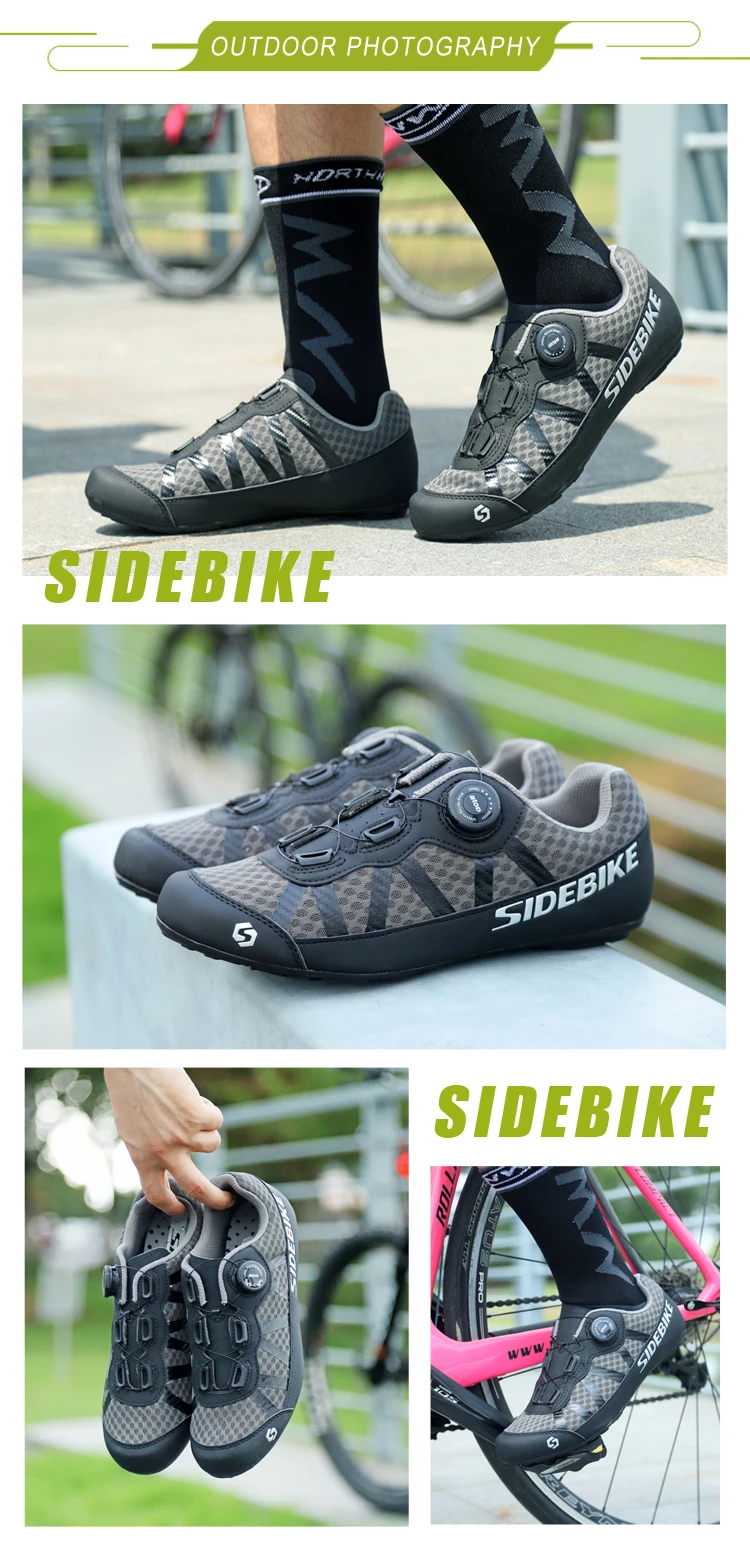 Sidebike/Обувь для горного велосипеда, нескользящая обувь для отдыха, для шоссейного велосипеда, обувь для велоспорта для мужчин и женщин, Ультралегкая, 565 г, дышащая, нескользящая