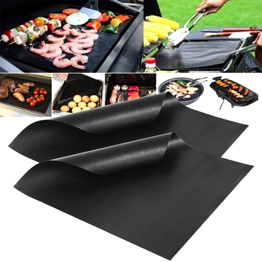 Коврик для гриля и барбекю не прилипающий коврик выпечки на открытом воздухе