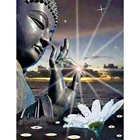 Yujohom квадратная вышивка алмазная живопись боеда 5d Картина на холсте Будда вышивка Алмазная вышивка мозаика настенные картины