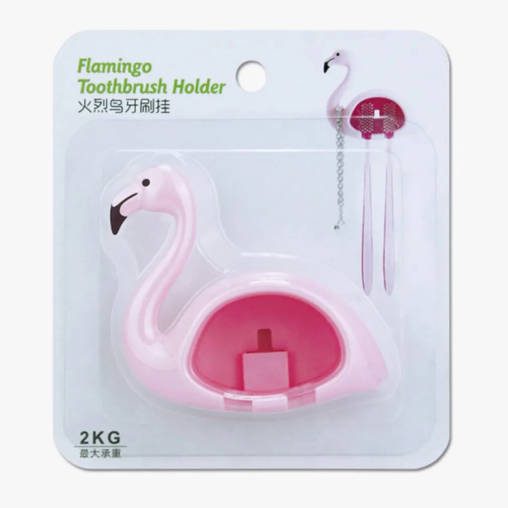 Комплект из 3 предметов с рисунком Фламинго присоски 2-х позиционный держатель