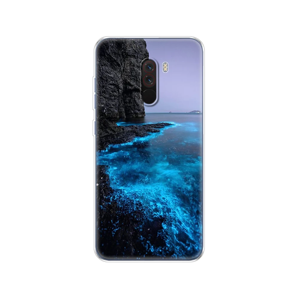 Чехол для Xiaomi Pocophone F1 чехол Poco силиконовая Мягкая задняя крышка из ТПУ телефона
