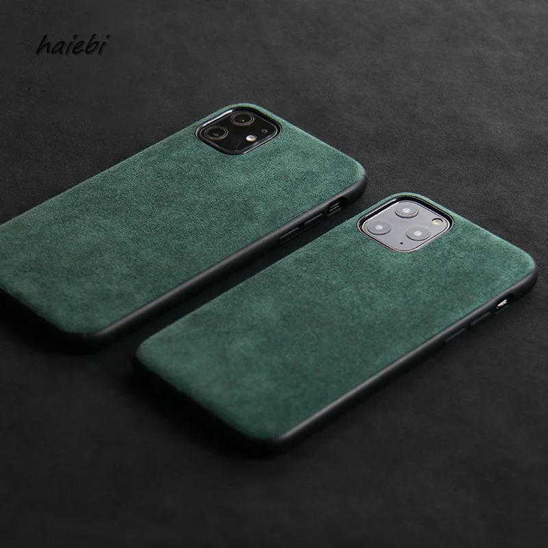 Чехол из итальянской алькантары для IPhone12 Pro Max 12 12mini роскошный чехол