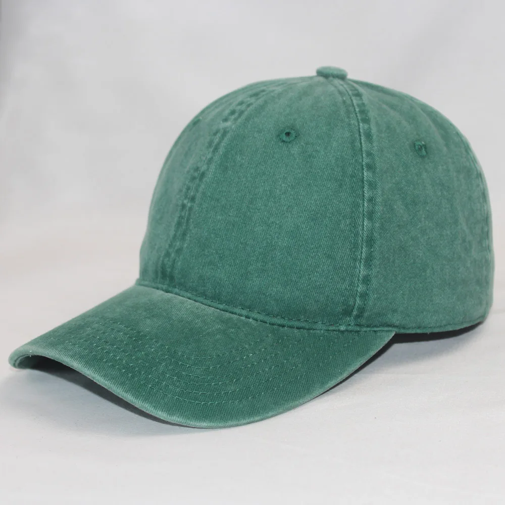 

Unisex Solid Color Baseball Cap Washed Dyed Cotton Dad Hat Adjustable Casual Snapback Cap Curved Bill Dark Green Purple Black