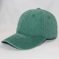 unisex solid color baseball cap washed dyed cotton dad hat adjustable casual snapback cap curved bill dark green purple black