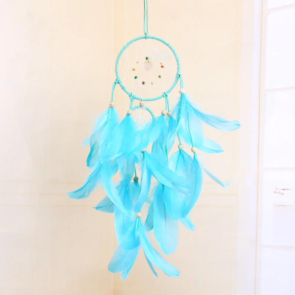 Креативный светильник в виде пера Ловец снов маленький Ночной подарок подвесной