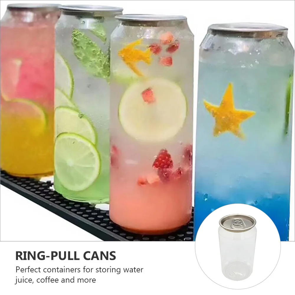

10 Pcs Creative Coffee Bottles Storage Bottles Beverage Bottles (Transparent)