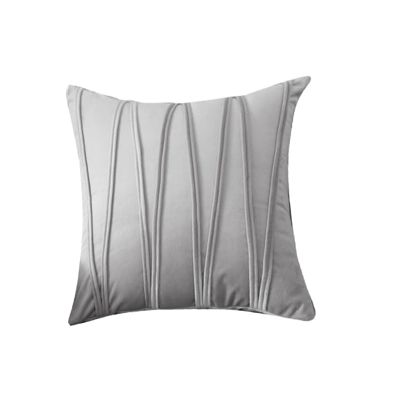 

Nordic Light Luxury Simple Solid Color Irregular Striped Pillow Case Bedroom Living Room Sofa Cushion Cover