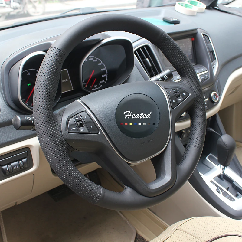 Чехол из натуральной кожи Nappa для автомобильного руля CHERY TIGGO 5 Braid чехол на руль |