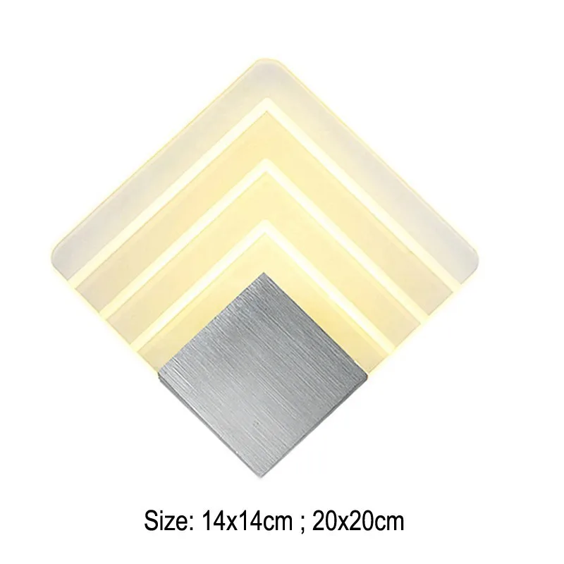 Modern Acrylic Led Wall Lamp Aluminum Light Luminarias Lights for Home Stair Bathroom Deco Fixtures | Лампы и освещение