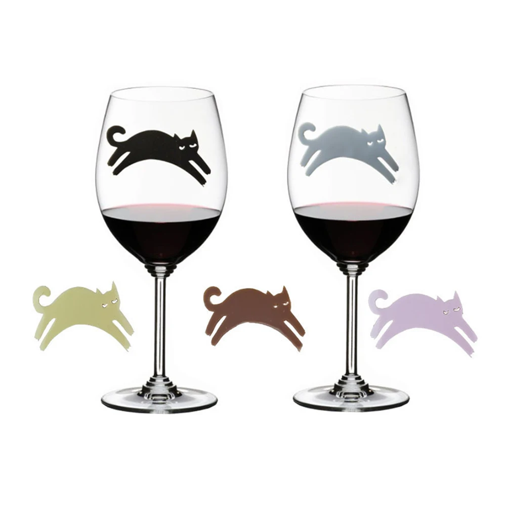 6 шт./компл. из силикатный гель для вина Стекло Стикеры напиток холодильная Еда