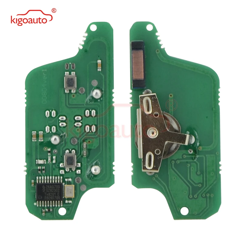 Kigoauto 2 шт. CE0523 запросить для Peugeot 207 307 407 807 откидной дистанционный ключ кнопки HU83 434