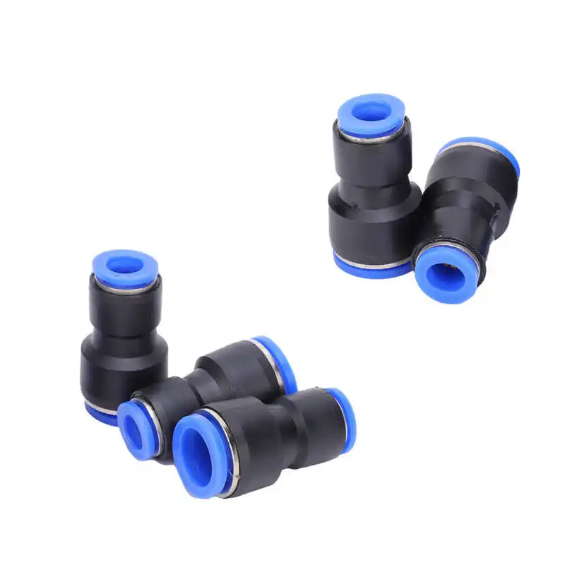 

fittings pneumatic pneumatic fitting 2Way Pneumatic Connector Quick PU Tube Hose Push in Air Water Fitting PG1610