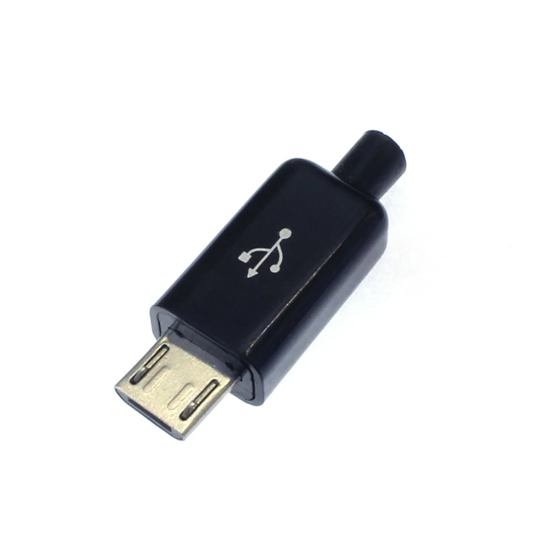 10 шт./партия USB Мужской 5 Pin DIY Micro USB разъем пластиковый корпус Джек хвост Sockect штепсельные клеммы