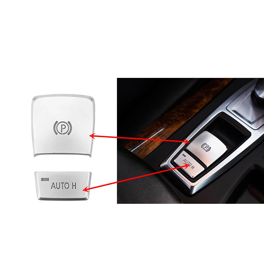 

Central Handbrake Hold Button Switch Decoration Cover Trim For BMW X5 X6 2008-2013