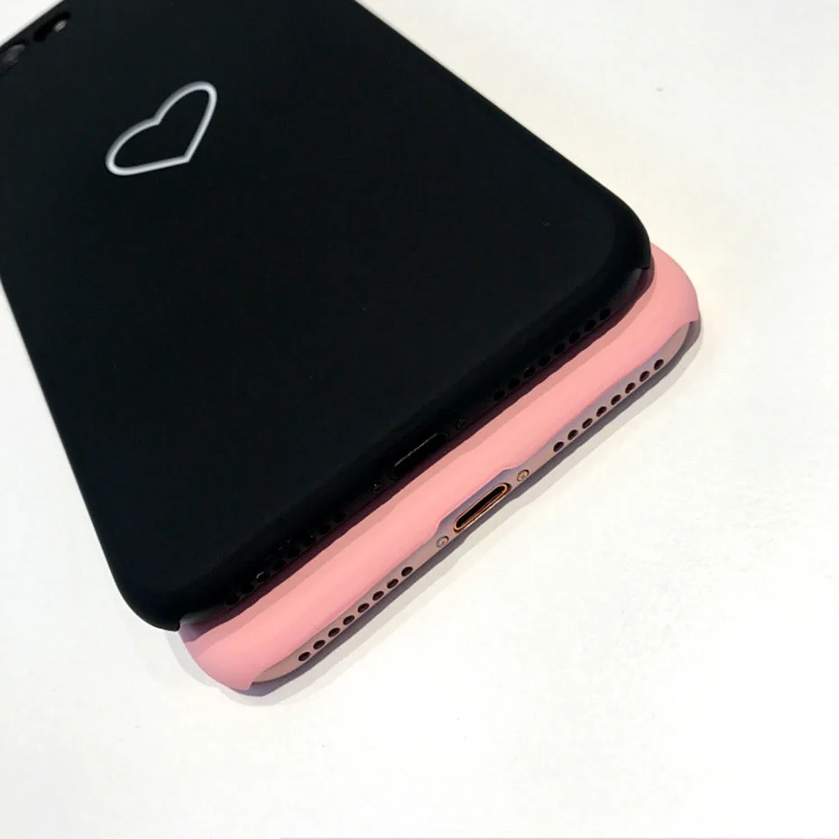 Милый телефон чехол для iPhone 6 6s 6plus Plus 7 7Plus 8 8Plus X XR XSMAX жесткое матовое покрытие с