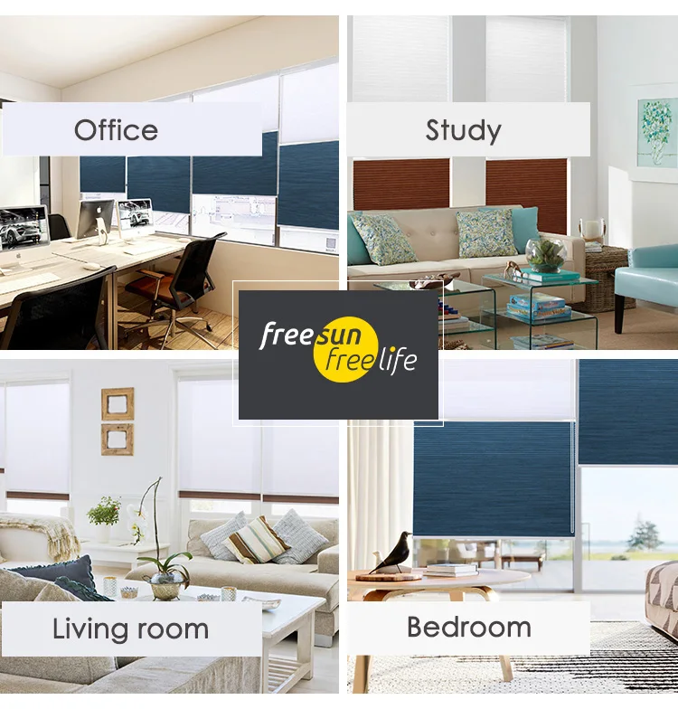 SUNFREE двойные сотовые жалюзи затемняющие дневные и ночные шторы для окон с