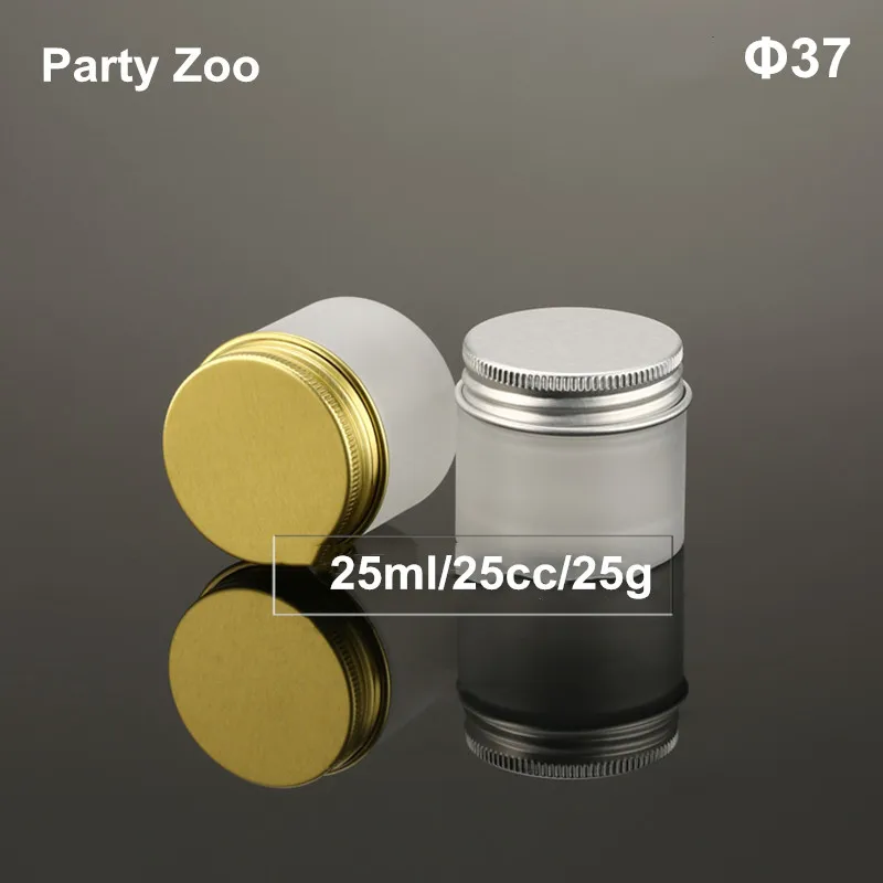 

120 X 25ml Empty PET Eye Cream Bottle Frosted Plastic Cream Jar With Gold&Silver Screw Cap Facial Mask Lotion Container Jar