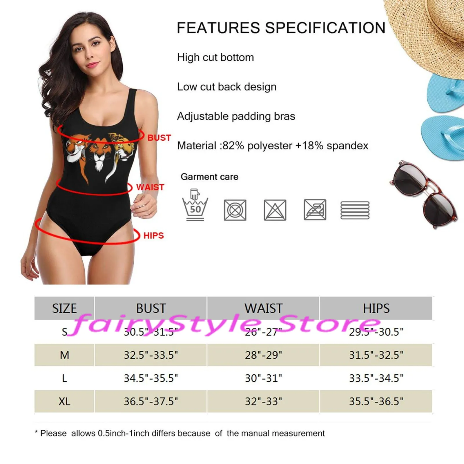 

Backless lion king Bad Felines Print bodysuits one-piece swimwear women High cut Monokini 2021 Sexy swimsuit female biquini Summ