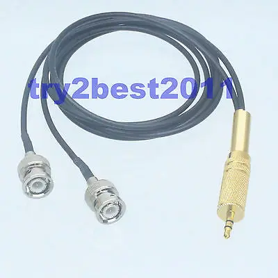 DHL/EMS 10 комплектов RG174 3 5 мм 1/8 &quotШтифт стерео TRS для 2x BNC штифт гибкий