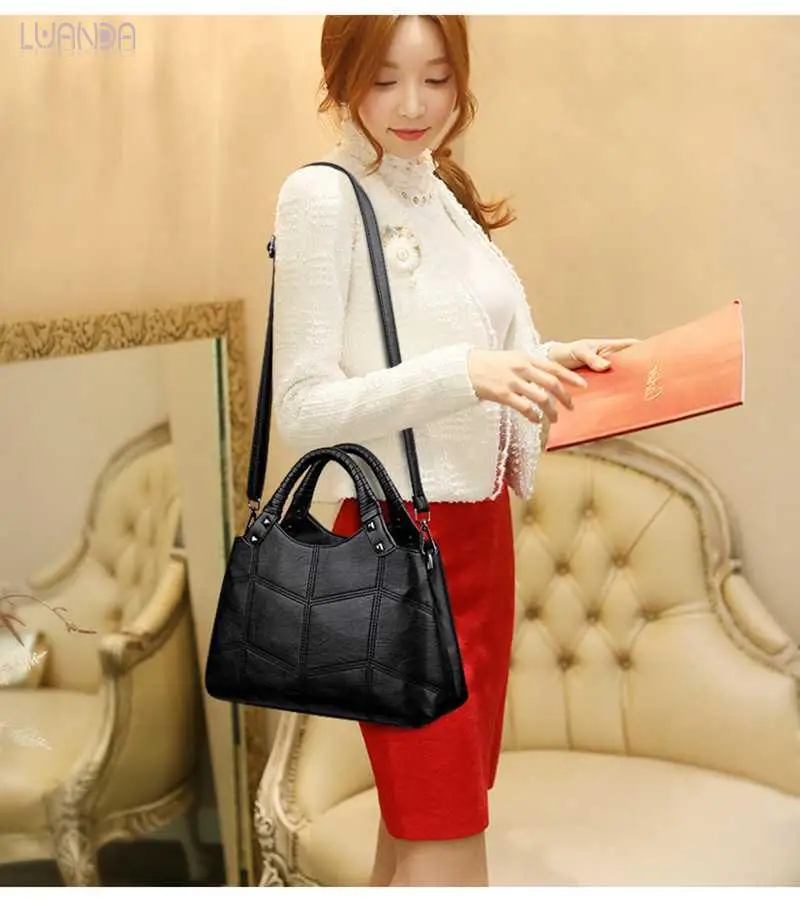 Брендовая женская сумка модная повседневная из искусственной кожи Классическая