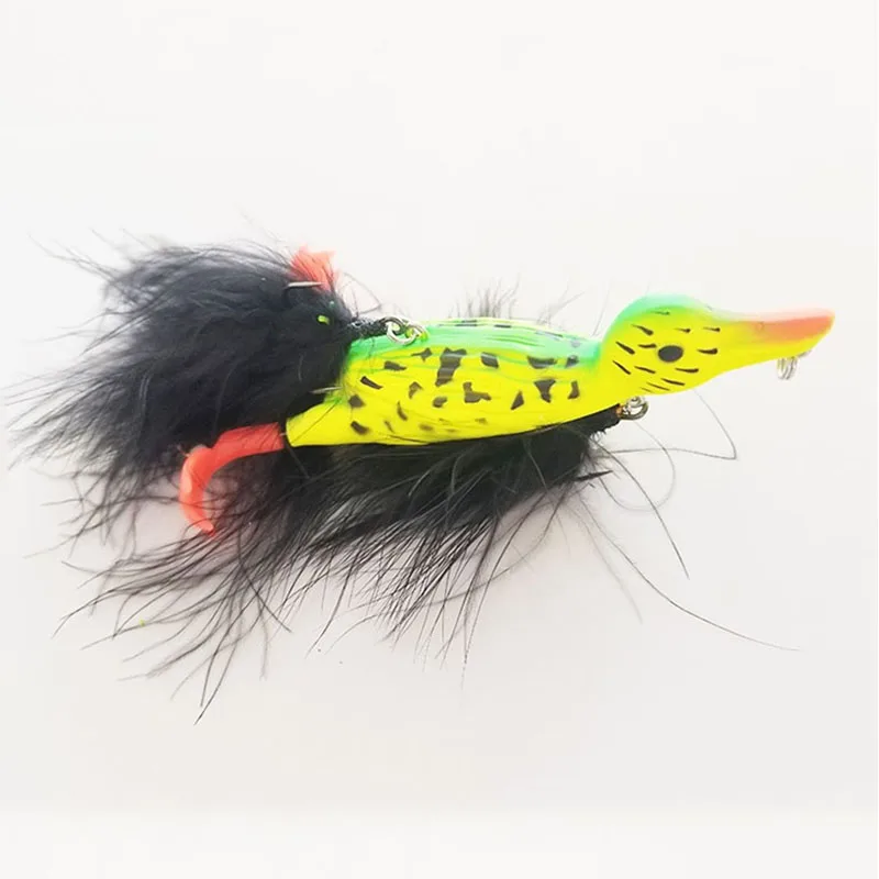 Lutac 3D STUPID DUCK Topwater Fishing Lure Floating Artificial Bait  Wobbler Pesca Pike bass  baits enlarge