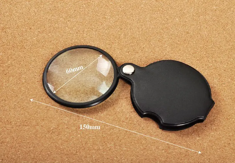 Карманное увеличительное стекло 6 х50 мм 5 х60 мм|Лупы| |