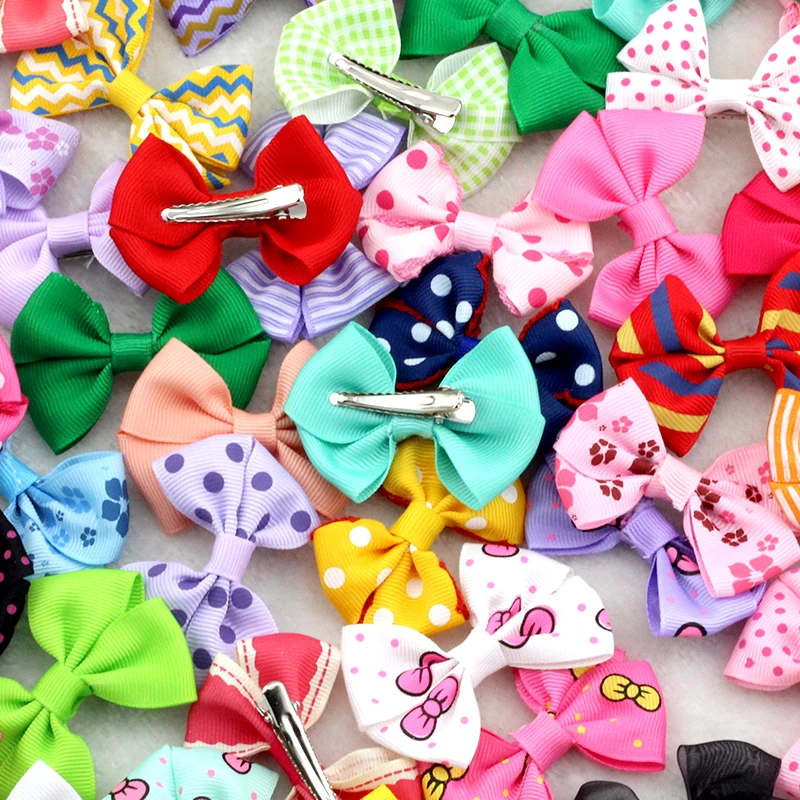 Заколки для волос с бантом девочек 10 шт./лот 2 дюйма|kids hair accessories|hair accessoriesgirl ribbon |