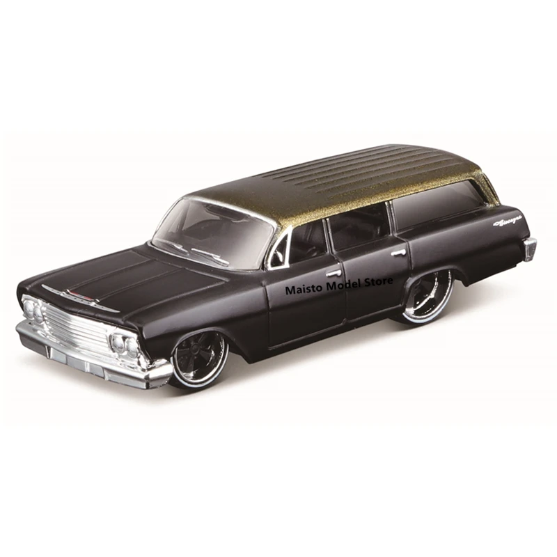 

Прецизионная модель автомобиля Maisto 1:64, дизайн Outlaws 1962, для Chevrolet Biscayne, литая под давлением, в подарок