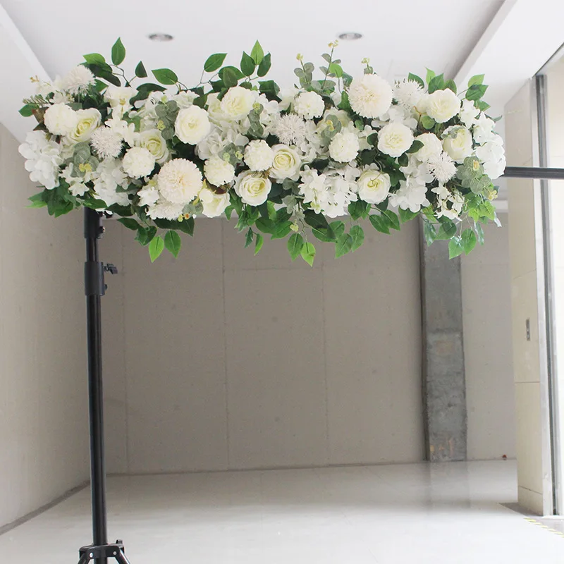 

0.5/1M DIY Wedding Artificial Rose Fake Flowers Row Wall Arrangement Supplies Artificial Silk Rose Peony Flower Decor