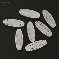 pure natural clear quartz beads dzi tibeten beads for diy jewelry making natural crystal frosted bodhi eyes stone bulk beads