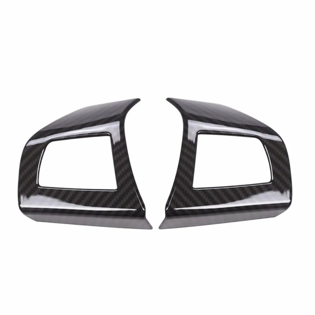 Углеродное волокно стиль руль Кнопка рамка отделка углеродного волокна шаблон