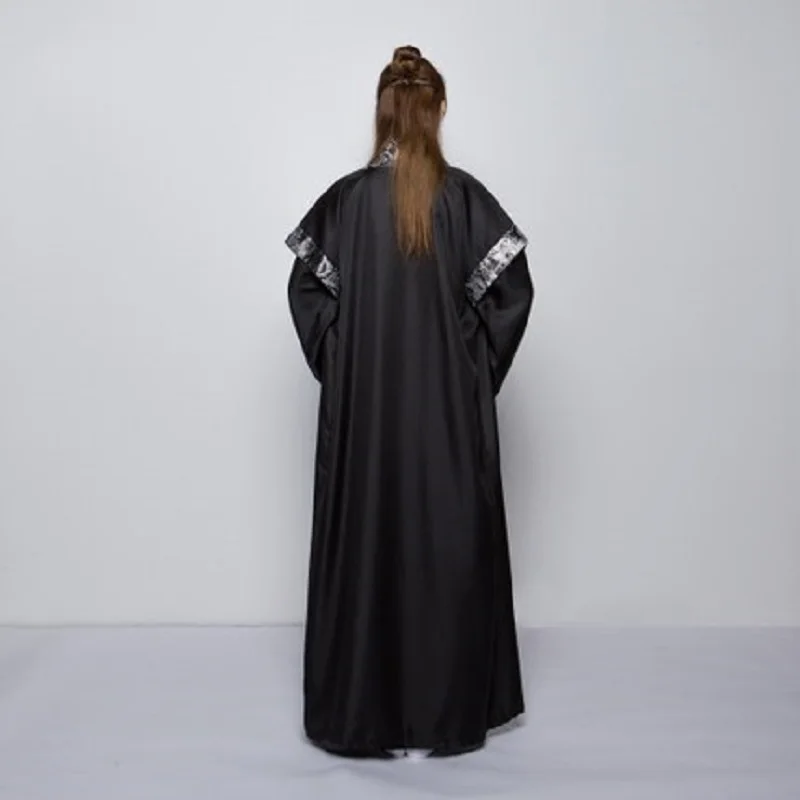 Черная Мужская сценическая одежда Hanfu Китайский национальный танец Династия