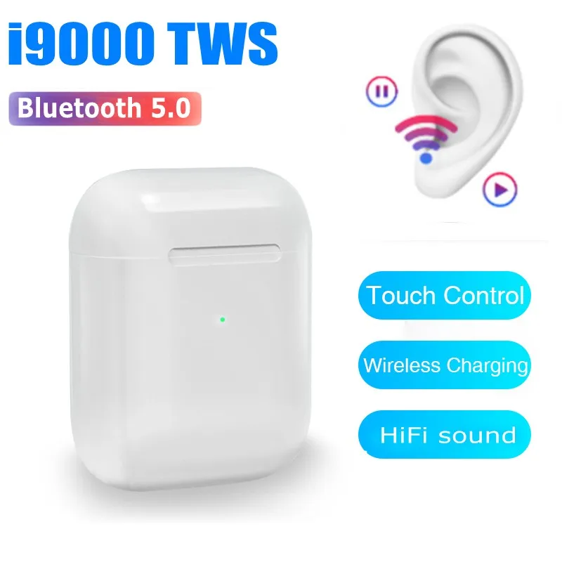 i9000 TWS сенсор Inteligente беспроводные наушники сенсорное управление 8D супер бас Bluetooth 5,0 наушники pk W1 i10000 i500 TWS