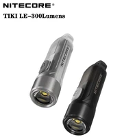 nitecore tiki tikile 300lumens mini keychain light triple lihgt sources usb rechargeable portable lighting uv light for outdoor