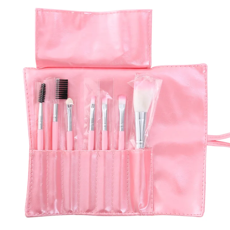 7 кистей для макияжа набор начинающих универсальная полиуретановая сумка