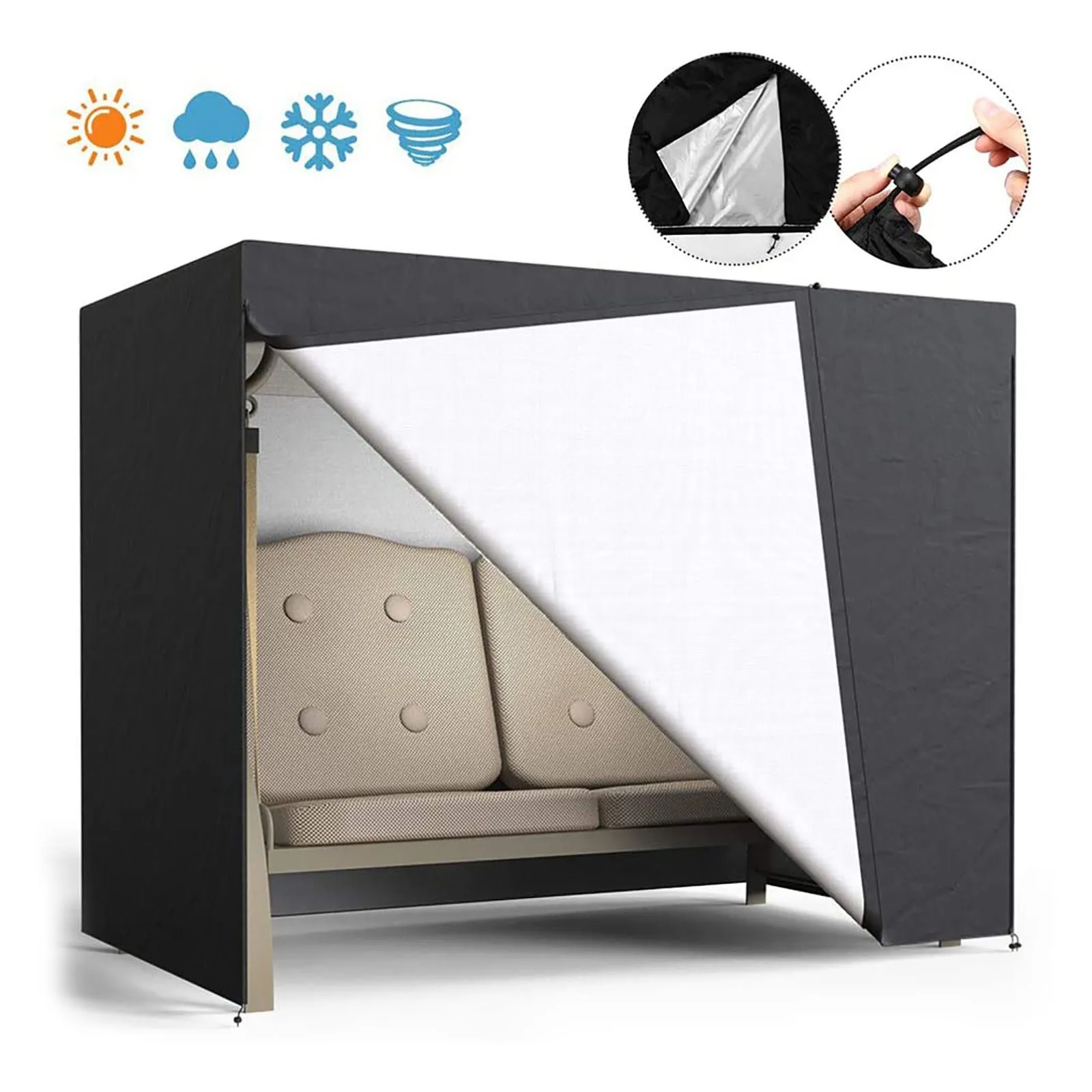 

New Swing Hammock Table Furniture Cover Waterproof Dustproof UV Protector Outdoor Patio Garden Rain Snow Chair Sofa covers Swing