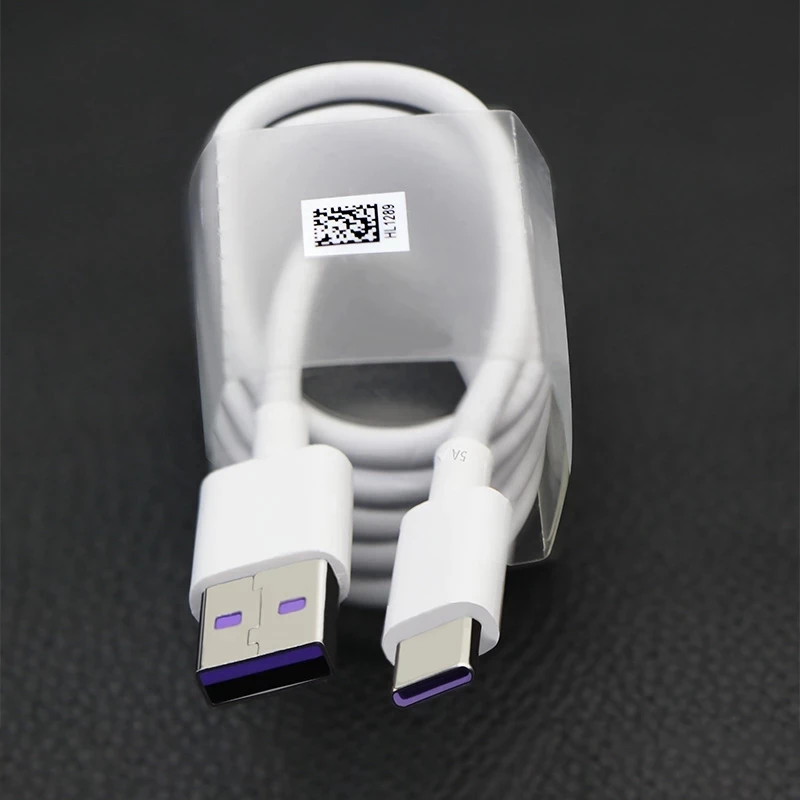 For Huawei USB 5A Type C Cable P30 P20 Pro lite Mate20 10 Pro P10 Plus lite USB 3.1 Type-C Supercharge Super Charger Cable