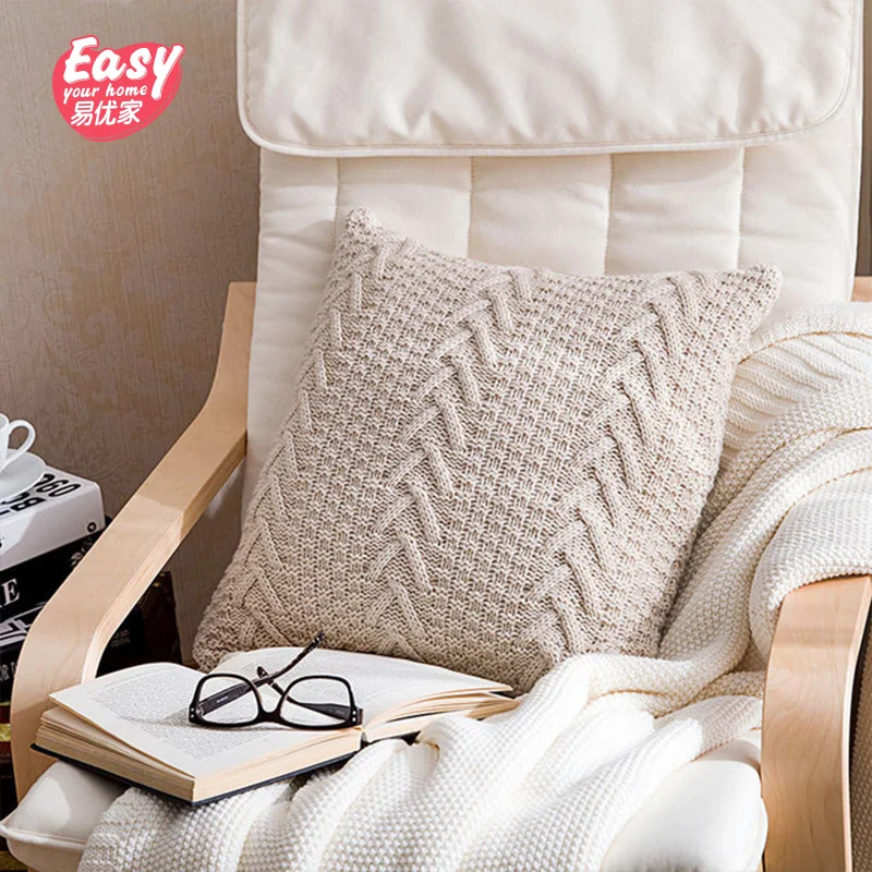 Домашний диван современный Декор Подушка Чехол ручной работы вязаные Чехлы для