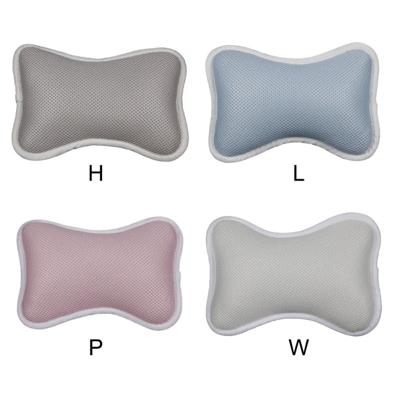 3D сетчатая Нескользящая подушка для спа ванны отдыха на голове с присосками шеи и