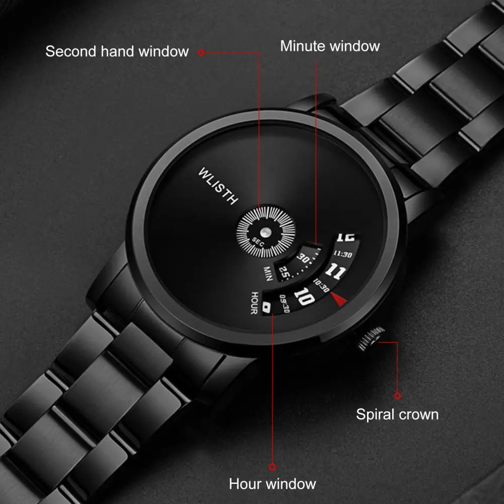 

Mens Watches 2021 New Creative Men Luxury Waterproof Stainless Steel Quartz Watch Wristwatch Business Clock Watch For Men Gift