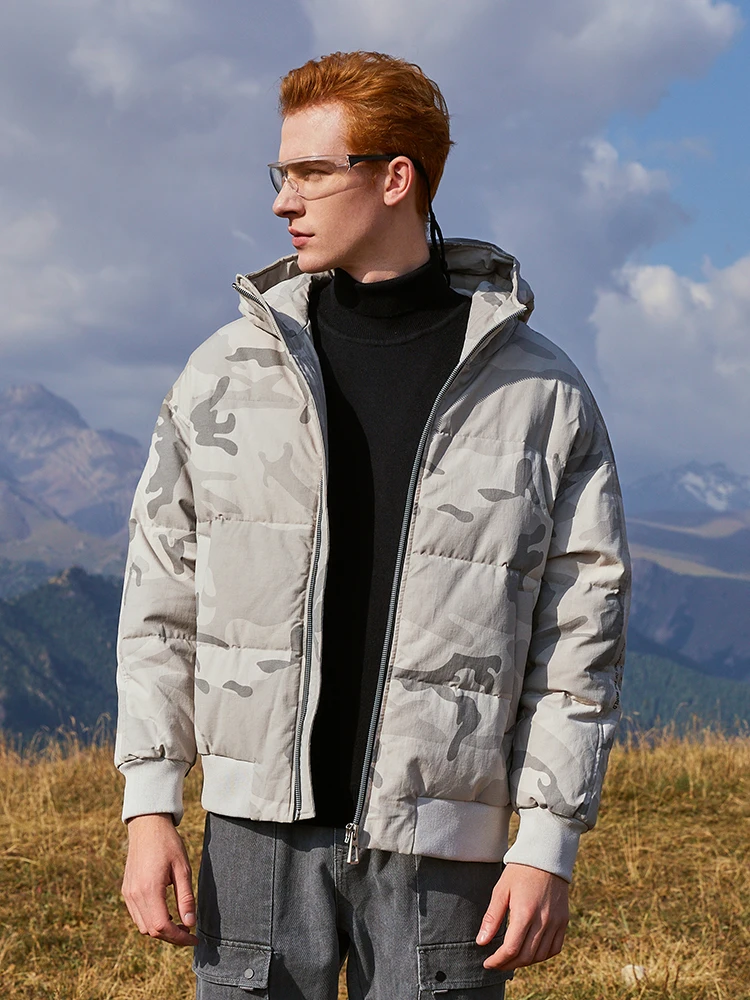 Пионерский лагерь новинка толстая мужская куртка-пуховик на утином пуху с