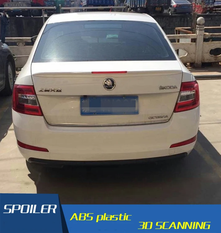 Спойлер ABS для Skoda Octavia спойлер с материалом заднего крыла автомобиля Праймер