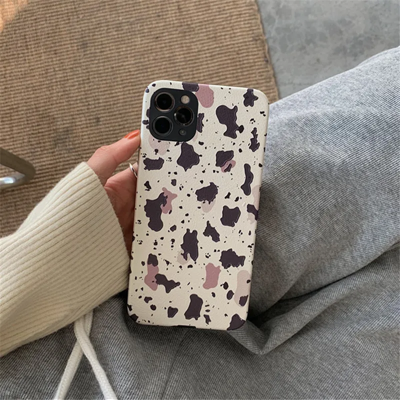 

Retro quail eggs splash ink Oil painting Art Phone Case For iPhone 11 12 Pro Max Xr Xs Max 7 8 Plus X 7Plus case Cute Soft Cover