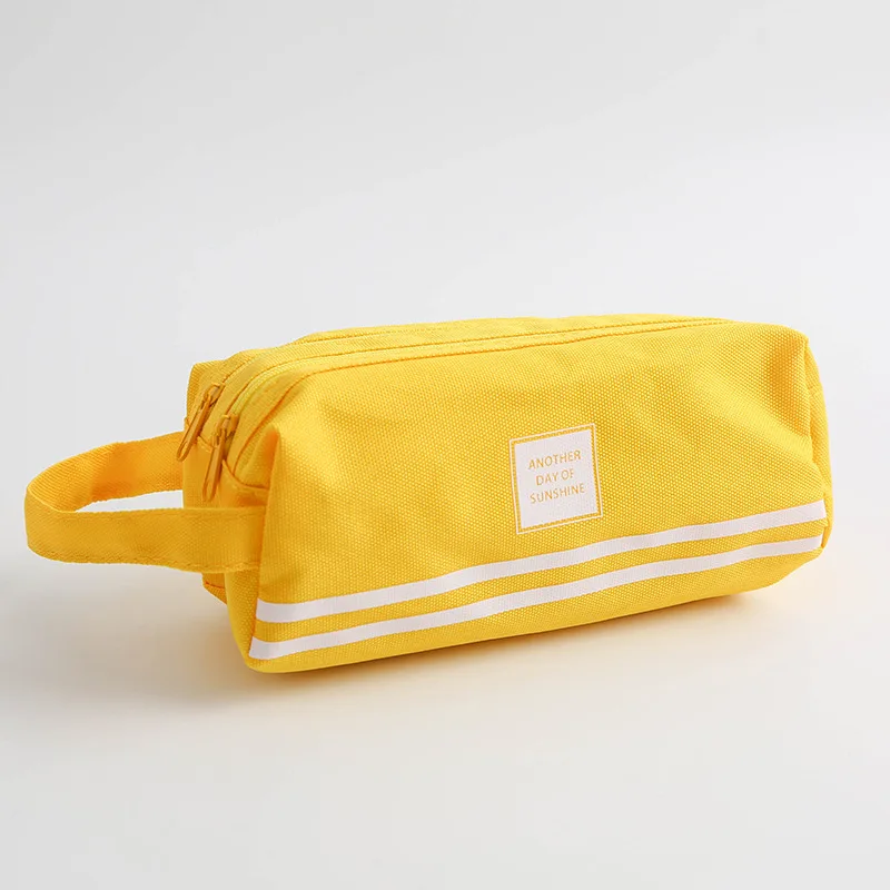 Портативный холщовый чехол для карандашей школьные принадлежности сумка