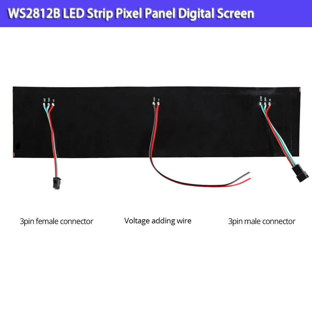 Светодиодная цифровая панель WS2812B 5 в постоянного тока гибкий экран 5050 RGB