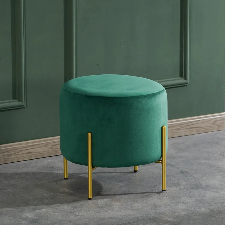 

Modern Minimalist Shoe Bench Sofa Small Square Stool Personality Footstool Living Room Fabric Stool