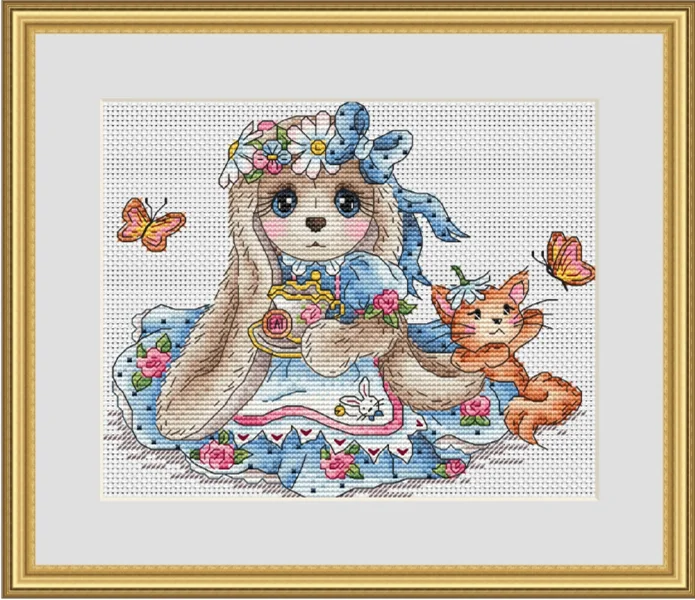 HH Счетный Набор для вышивки крестиком веер выдувается веером рукоделие 14 карат