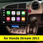 Автомобильный радиомагнитофон 6 ГБ, 128 ГБ, Android 10,0, мультимедийный стереопроигрыватель для Honda Stream 2011, головное устройство с GPS-навигацией