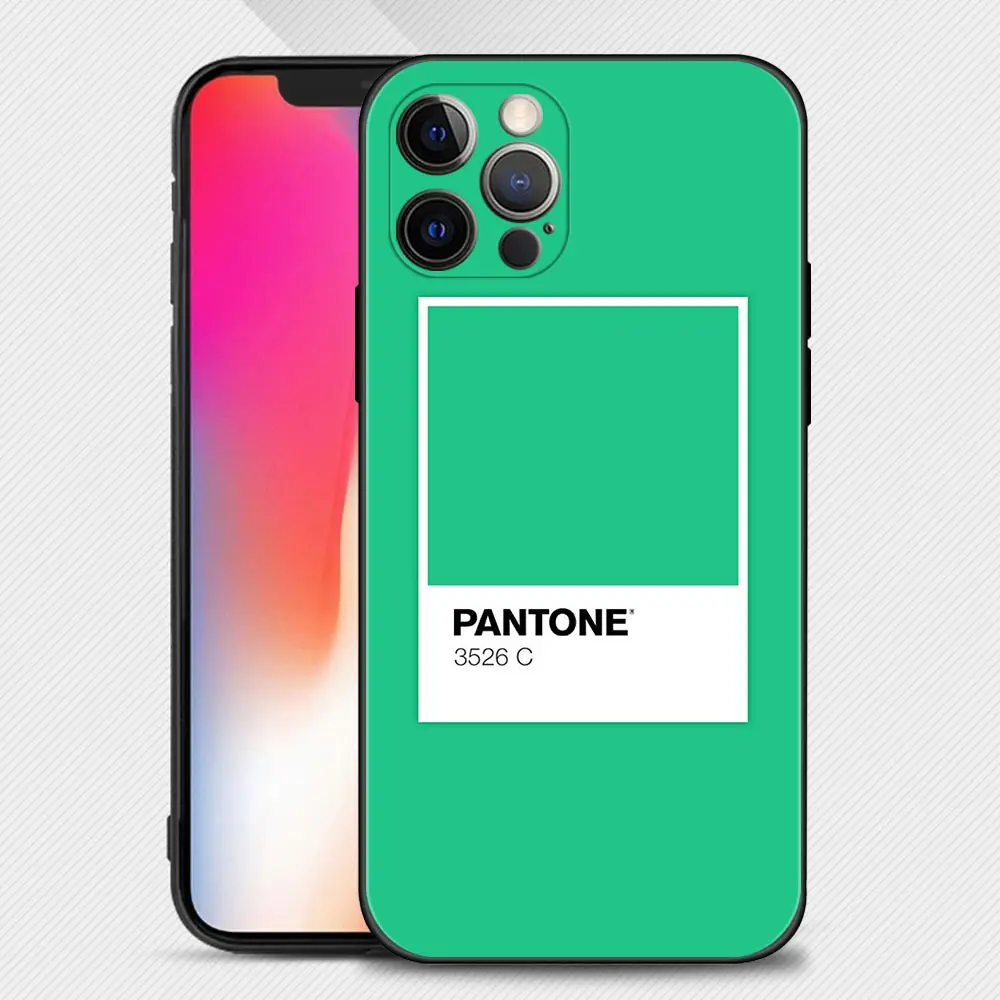 Pantone Color Card Phone Case For Apple iPhone 13 12 11 Pro Max Mini XS Max XR X 7 8 Plus 6 6S SE 2020 Soft Cover Silicone Shell images - 6
